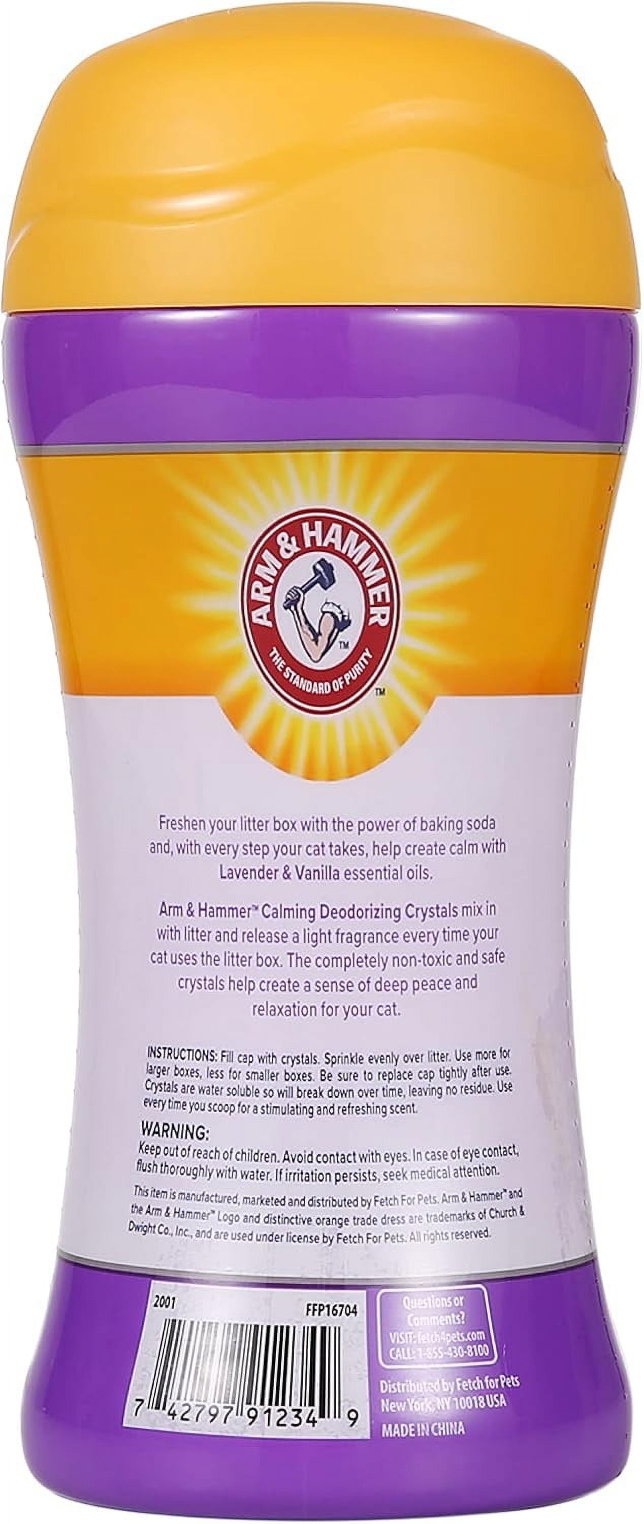 Cat Litter Deodorizing Crystals - Lavender & Vanilla Scent, 15 Oz (Set of 2)