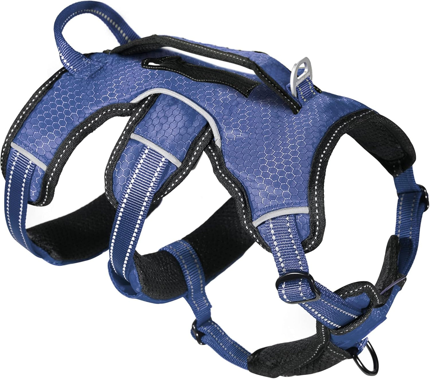 Escape-Resistant Adjustable Dog Harness | 5-Point Fit with Padded Design and Lift Handle