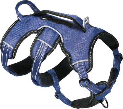 Escape-Resistant Adjustable Dog Harness | 5-Point Fit with Padded Design and Lift Handle