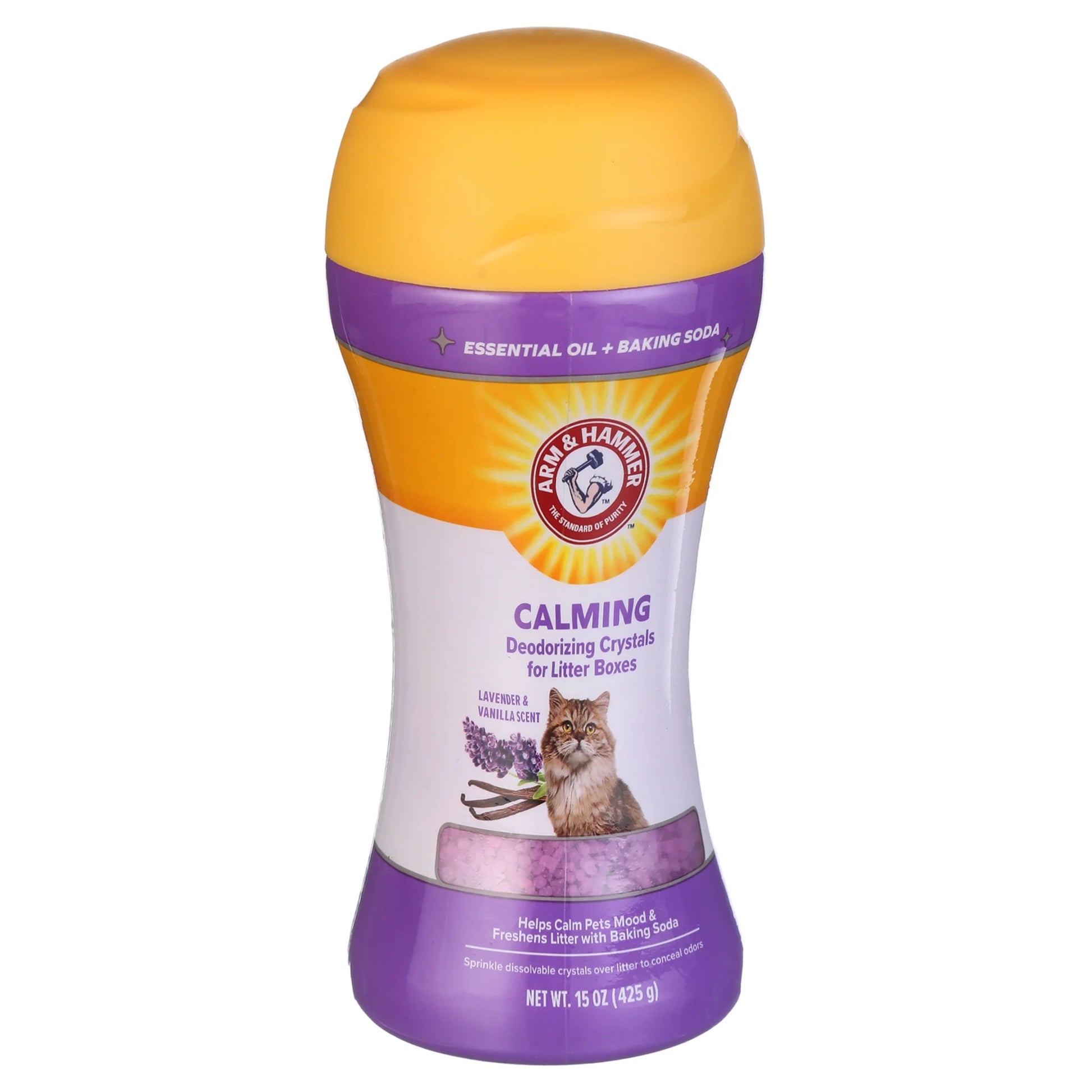 Cat Litter Deodorizing Crystals - Lavender & Vanilla Scent, 15 Oz (Set of 2)