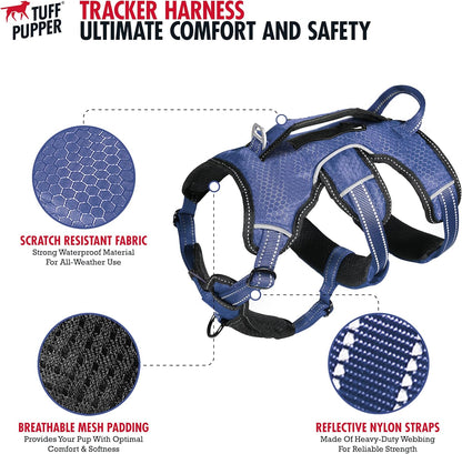 Escape-Resistant Adjustable Dog Harness | 5-Point Fit with Padded Design and Lift Handle