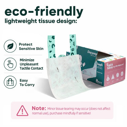 Premium Double-Layer Dog Waste Bags with Integrated Paper Towels, Value Pack of 50, Durable and Eco-Friendly, Guaranteed Leak-Proof for Walking, Travel, and Home Use